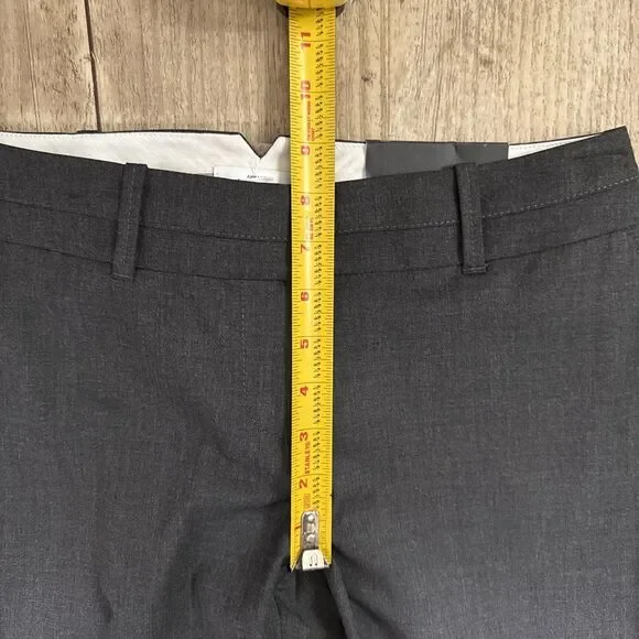 Ann Taylor LOFT Pants Petite 2P NWT Charcoal Gray Curvy Julie Fit Trouser Leg - Picture 5 of 5